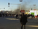 Confrontations between anti-Gaddafi and pro-Gaddafi forces in Bayda, on 17 February 2011