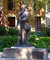 Statue of Gilgamesh on grounds of University of Sydney