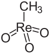 Struktur von Methyltrioxorhenium