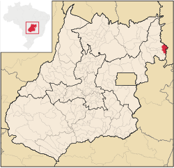 Localização de Mambaí em Goiás