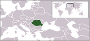 Localização da Roménia