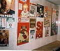 Political posters in an exhibition celebrating 20 years of the Spanish Constitution of 1978.