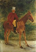 Il signor Arnaud a cavallo, Édouard Manet, 1875.