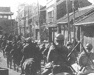 Японскія войскі ўваходзяць у Шэньян. 1931 год