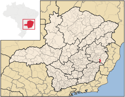 Localização de Ipanema em Minas Gerais
