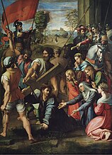 Christ Falling on the Way to Calvary label QS:Lpl,"Upadek Jezusa" 1514-1516