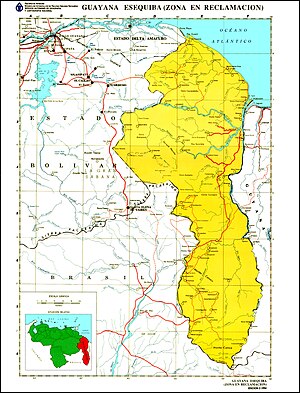 Гуаяна-Эсекиба на карте
