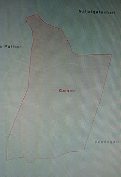 गमिरि ग्रामस्य मानचित्र: