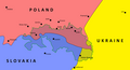 Mappa della regione di Lemko