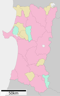 秋田県行政区画図