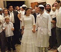 Traditionelle Hochzeit Minhag Yerushalayim in Jerusalem