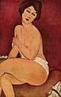 Nude Sitting on a Divan ("La Belle Romaine") (Modigliani)