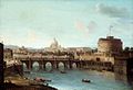 Антоніо Джолі. «Краєвид Рима з річкою Тибр»