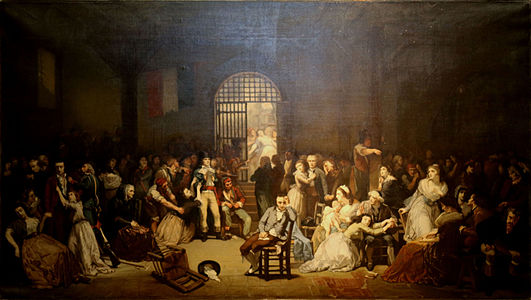 Поет Андре Шеньє і інші жертви терору очікують суду в Консьєржері (25 липня 1794 роки)