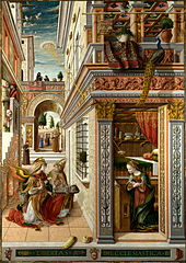 l'Annonciation d’Ascoli, Carlo Crivelli, National Gallery de Londres.