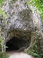 Barlangüreg a jászói Várhegy oldalában