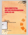 Konflik; Konsep Estetika Novel-Novel Berlatar Minangkabau Periode 1920-1940