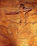 Ramses II diatas kereta kudanya