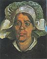 Beyaz Başlıklı Kadın Başı (Gordina de Groot), 1885, Kröller-Müller Müzesi, Otterlo, Hollanda (F85)