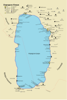 Карта на Охридското езеро