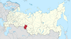 Omsk na mapě