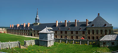 La forteresse de Louisbourg, à l'île du Cap-Breton, Nouvelle-Écosse.