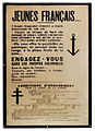 Affiche de recrutement pour les troupes coloniales, Seconde Guerre mondiale.
