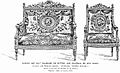 Causeuse ou fauteuil del final del período, cubierto con tapicería de Beauvais.