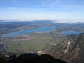 Forggensee, view to landscape of Allgäu