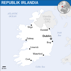 Lokasi Irlandia