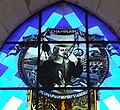 Vitrail de Samuel de Champlain dans l'église de Brouage