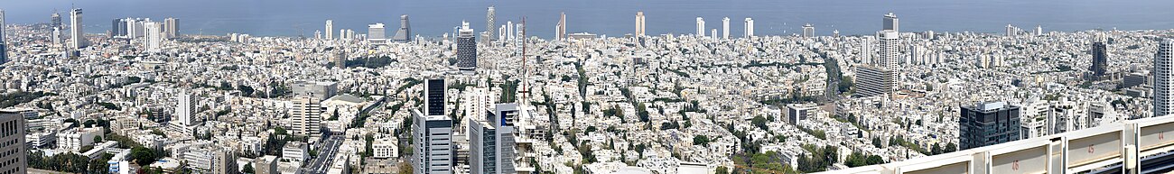 Zicht op Tel Aviv