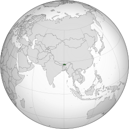 Localização do Reino do Butão