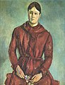 Madame Cezanne in Rot 1890-1894