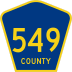 County Route 549 marker