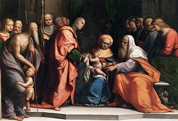 Circuncisão de Jesus. Por Garofalo, atualmente no Museu do Louvre, em Paris.