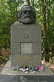 Karl Marx grave at the Highgate Cemetery, London