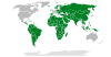 Kart over land som har anerkjent Palestina