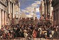 Paolo Veroneses Bryllupet i Kana, Jesus i forsvinningspunktet