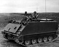 Obrněný transportér M113 v akci