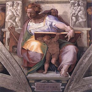 Michelangelo: Profetul Daniel (Vatican, Capela Sixtină)
