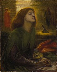 Dante Gabriel Rossetti, Beata Beatrix, 1863.