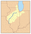 El río Illinois fluye en dirección suroeste por la mitad norte del estado
