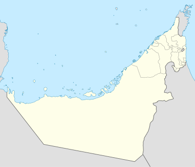 Carte des aéroports des Émirats arabes unis
