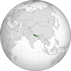 Location of നേപ്പാൾ