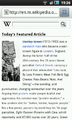 Wikipedia mobile on Android 2.2