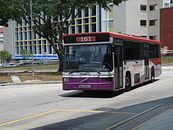 A Singapore Bus Services (now SBS Transit) Alexander Strider bodied Volvo B10M Mark IV in Singapore