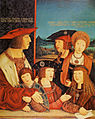 Maximilian I. von Habsburg mit seienr Familie