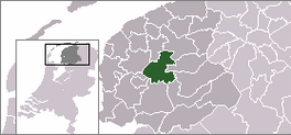 Lokasie van de veurmaolige gemeente Boarnsterhim (Boornsterhem)