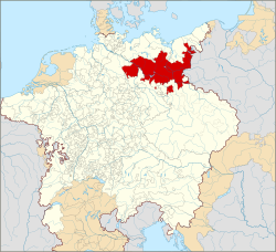 Бранденбургу: історичні кордони на карті